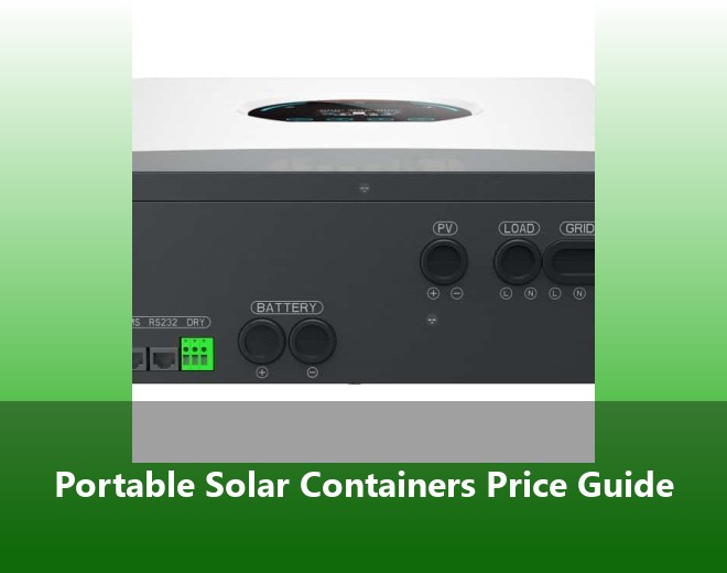 Portable Solar Containers Price Guide